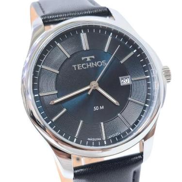 Imagem de Relógio Technos Masculino Analógico Steel Prateado 2115TYI/0A, Preto