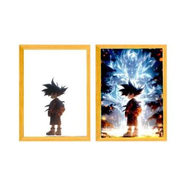 Imagem de Luz Noturna LED Dragon Ball Z Goku, Quadro De Luz Com Figura De Anime,