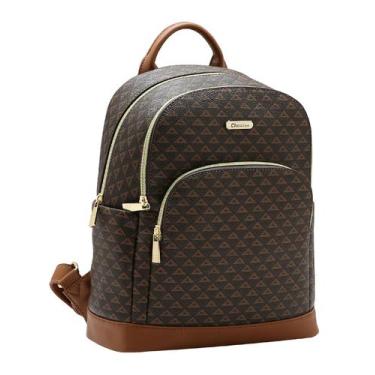 Imagem de Mochila Feminina New Elemento Gráfico - Chenson 8485618 - Café
