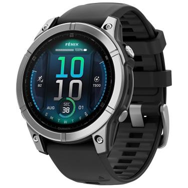 Imagem de Relgio Smartwatch Garmin Fenix E Amoled - Preto - Cinza 010-03025-00