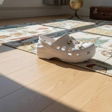 Imagem de Sandália Moleca Babuche Feminina Tratorada Pingente Confortável Origin