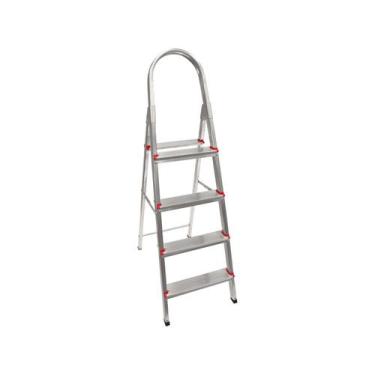 Imagem de Escada Alumínio 4 Degraus Domestica Para 120kg-star/real