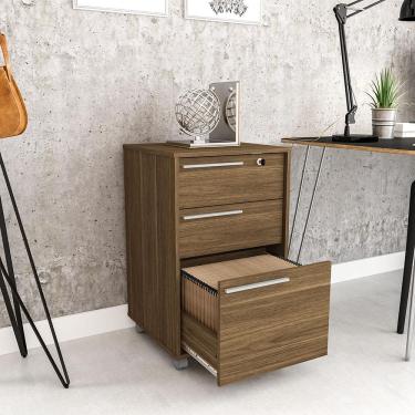 Imagem de Gaveteiro Politorno Maia com 3 Gavetas e Chave