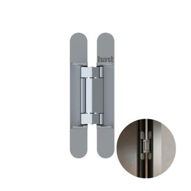 Imagem de Dobradiça Invísivel Quantum 3d 150x25 Alumínio