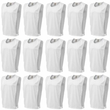 Imagem de KIT COLETE 15 PÇS TREINO FUTEBOL TRB LISO TECIDO EM POLIÉSTER-Masculino