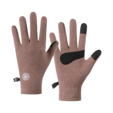 Imagem de Luvas Unissex Finas, Macias E Quentes Com Tela Sensível Ao Toque Para 
