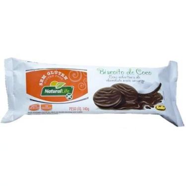 Imagem de BISCOITO DE COCO COBERTURA DE CHOCOLATE SEM GLUTEN ZERO KODILAR 140g