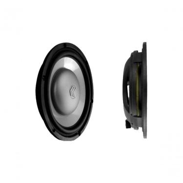 Imagem de Subwoofer Automotivo para Som Interno Flat FLT10D-4 10" 180W RMS 4Ω + 4Ω Preto Carca&ccedil;a Nylon-Fiberglass Bravox