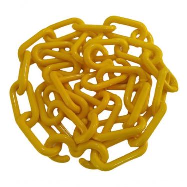 Imagem de Corrente Plástica Chuva Isolamento 10 MT Tamanho g para Isolamento e Decoração com Elos de Ligação Amarelo Ferreira Mold