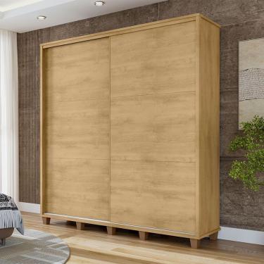 Imagem de Guarda Roupa Monte Carlo Ii 2 Portas De Correr Para Quarto Casal Organizador Moderno - Cinamomo