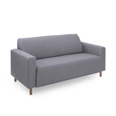 Imagem de Sofá 3 Lugares Herval Elos, Linho Cinza, 178 cm