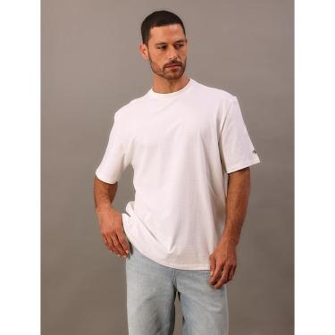 Imagem de Camiseta Manga Curta Calvin Klein Jeans Masculino Oversized Calvin Klein Manga - Off White-Masculino