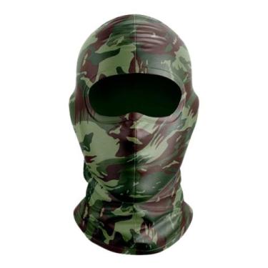 Imagem de Balaclava Touca Ninja Motoqueiro Anti Calor Proteção UV Camuflada Exér