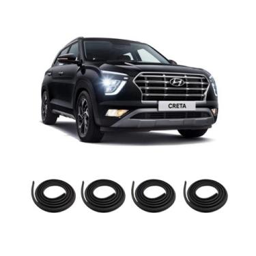 Imagem de Kit Borracha Vedação Das 4 Portas do Creta 2017 em diante - sem marca