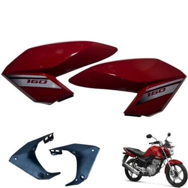 Imagem de Aba do Tanque Cg Fan 160 2016 a 2021 + Complementos - Sportive, VERMEL