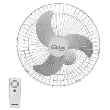 Imagem de Ventilador De Parede 60cm com Controle Remoto Branco Tex6 Bivolt 210w 