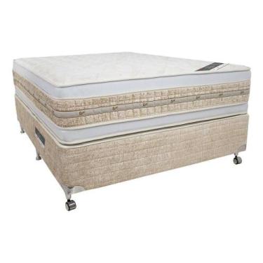 Imagem de Cama Box + Colchão Castor Casal Premium Gel Double Face 138x188x63cm -