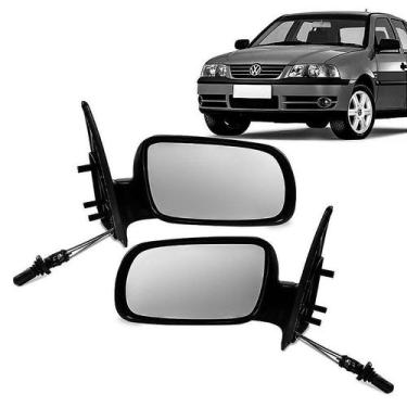 Imagem de Par Retrovisor Gol Saveiro G3 G4 99 a 2012 4 portas c/ controle - Retr