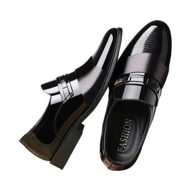 Imagem de Sapatos De Couro Formais Masculinos Antiderrapantes Confortáveis Para 