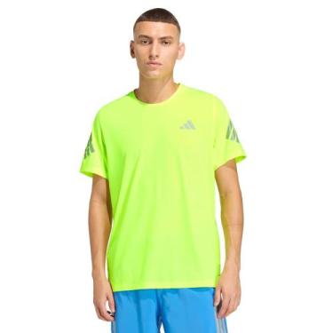Imagem de Camiseta Masculina Adidas Malha Climacool Verde Neon, Verde neon, M