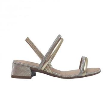 Imagem de Sandalia Dakota Y6181 Salto Grosso Bico Quadrado Festa Feminino-Feminino