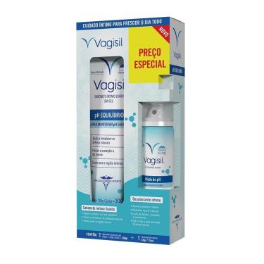 Imagem de Sabonete Vagisil Intimo pH Equilíbrio 300ml + Desodorante Aerossol