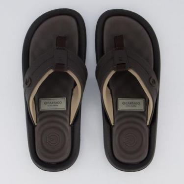 Imagem de Chinelo Cartago Fiji VI Marrom e Bege, 37-38