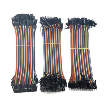 Imagem de Fios Jumper Dupont De 10CM, 20CM, 30CM, 40 Pinos, Macho Para Macho E F