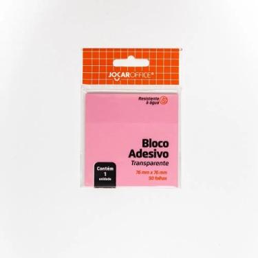 Imagem de Bloco Adesivo de Notas Recado Transparente Anotações 76x76mm 50 Folhas
