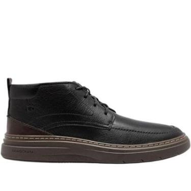 Imagem de Bota Masculina Grid em Couro Democrata 240001 Preto-Masculino