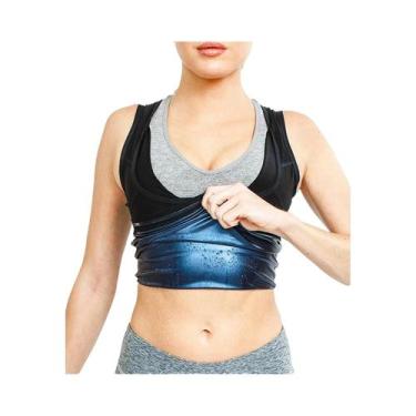 Imagem de Colete Sauna Masculino De Neoprene Para Treino, Modelador De Cintura E