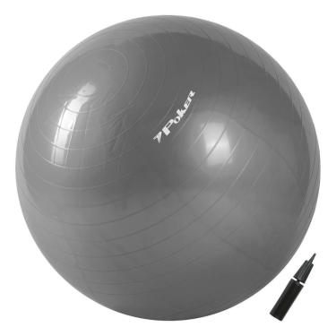 Imagem de Bola de Pilates Suiça Gym Ball com Bomba de Ar  55cm-Unissex