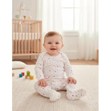 Imagem de Macacão Bebe Tamanho P e G Menina Alenice/Big Day/Rovitex Inverno, Mac