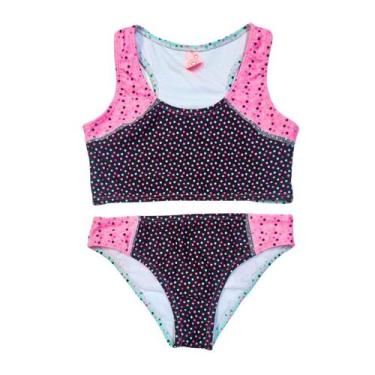 Imagem de Biquíni Infantil Proteção UPF50+ Top Atlético - Polka Dots Triple - Ba