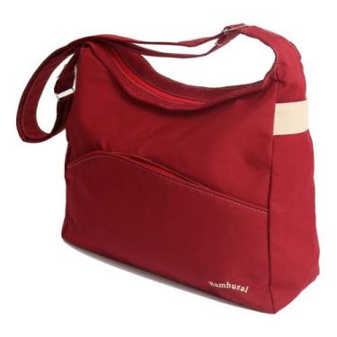 Imagem de Bolsa Transversal Tira-colo Carteiro Grande Feminino - Bambuzal, Verme
