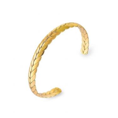 Imagem de Bracelete aço inoxidável masculino ajustável no pulso/ Pulseira ouro e