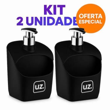 Imagem de Kit 2 Dispenser Porta Detergente Sabão Liquido Organizador De Pia Supo
