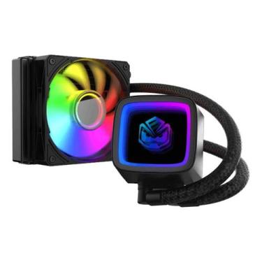 Imagem de Water Cooler Pcyes Tundra Black Vulcan Argb 120mm - WCTBK120 Preto