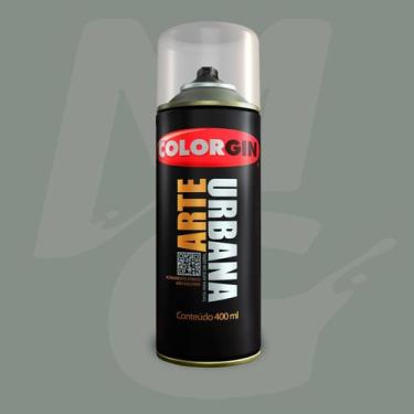 Imagem de Tinta Spray 400ml Arte Urbana Colorgin Alta Cobertura, Cinza Carrara