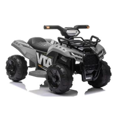 Imagem de Mini quadriciclo eletrico infantil 6v cinza/preto - belfix