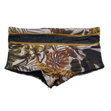 Imagem de Sunga Tradicional/ Boxer Estampada - Corpo Dourado Moda Praia, Verde m