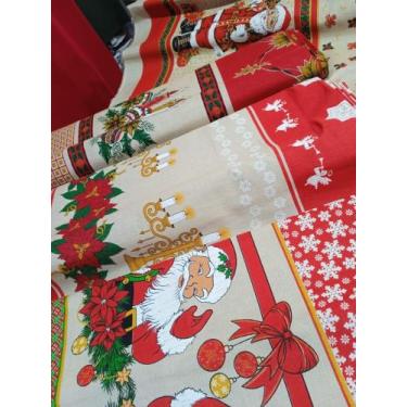 Imagem de Toalha Mesa 2,0x1,40 Linhão Natal - BAZAR 13 DE MAIO, Vela c, Bola