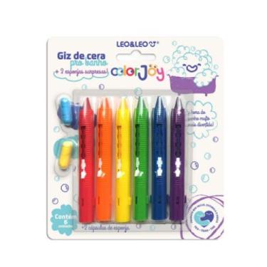 Imagem de Giz de Cera Retrátil para Banho Color Joy Leo E Leo