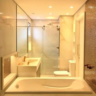 Imagem de Banheira Tulipa Design Moderno 180 Imersao Branco Ouro Fino