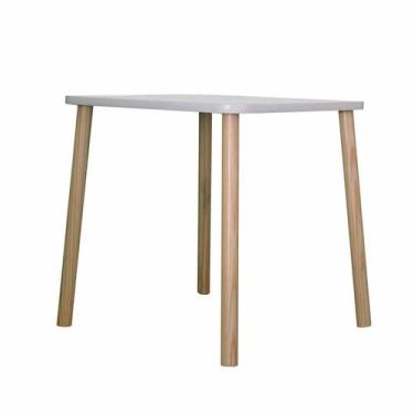 Imagem de Mesa para Quarto Infantil Hora de Brincar Branco/Marrom - Divicar Móve