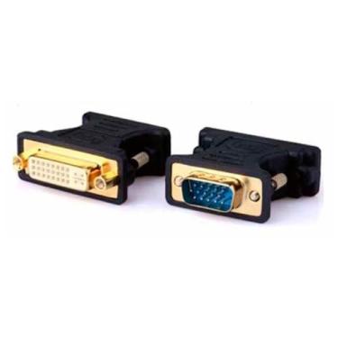 Imagem de Adaptador Conversor DVI-I para VGA - 24+5 Pinos - (DVI-I F x VGA M) - 