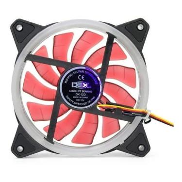 Imagem de Cooler Fan Dupla Face 120mm C/ 30 Leds Vermelho Dex Dx-12d