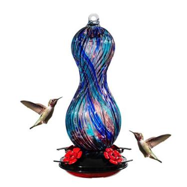 Imagem de Comedouro para Beija-flores Muse Garden 24 oz com 4 Portas de Vidro