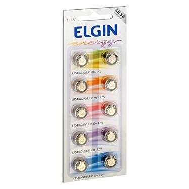Imagem de Bateria Alcalina com 10 unidades de 1, 5v tipo LR54, LR1130, 189 ou AG10 Elgin, Elgin, Baterias