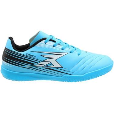 Imagem de Chuteira Indoor Oxn Juvenil Track Fit 4 Menino, Azul, 36